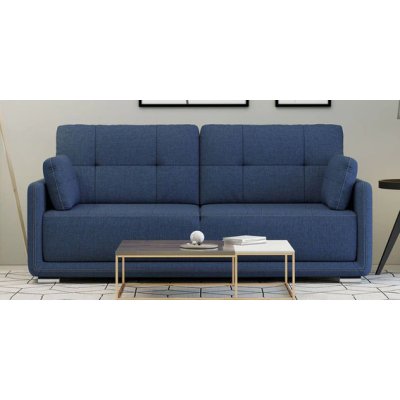 Cedar Fabric 3 Seater Sofa in Blue Color