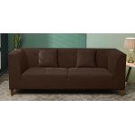 Armando Fabric 3 Seater Sofa In Brown Color