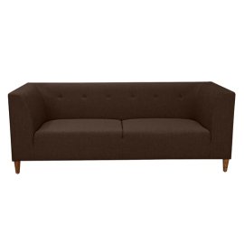 Armando Fabric 3 Seater Sofa In Brown Color