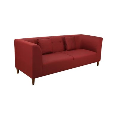 Armando Fabric 3 Seater Sofa In Red Color image