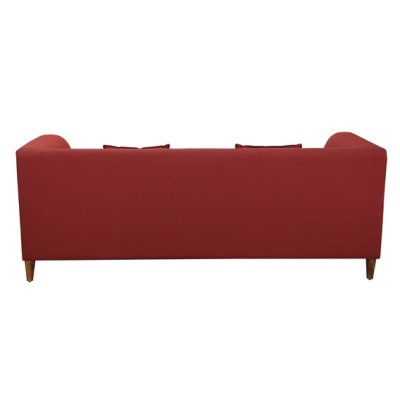 Armando Fabric 3 Seater Sofa In Red Color image