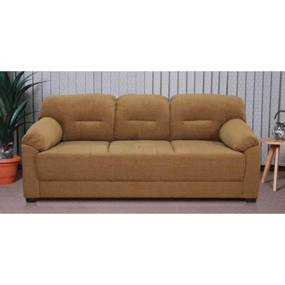 Colton Fabric 3 Seater Sofa in Coffee Brown Color