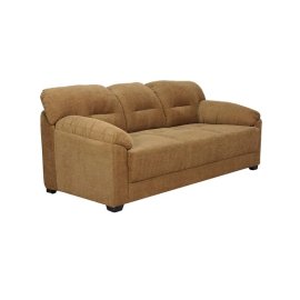 Colton Fabric 3 Seater Sofa in Coffee Brown Color