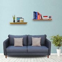 Amelio Velvet 3 Seater Sofa In Blue Colour