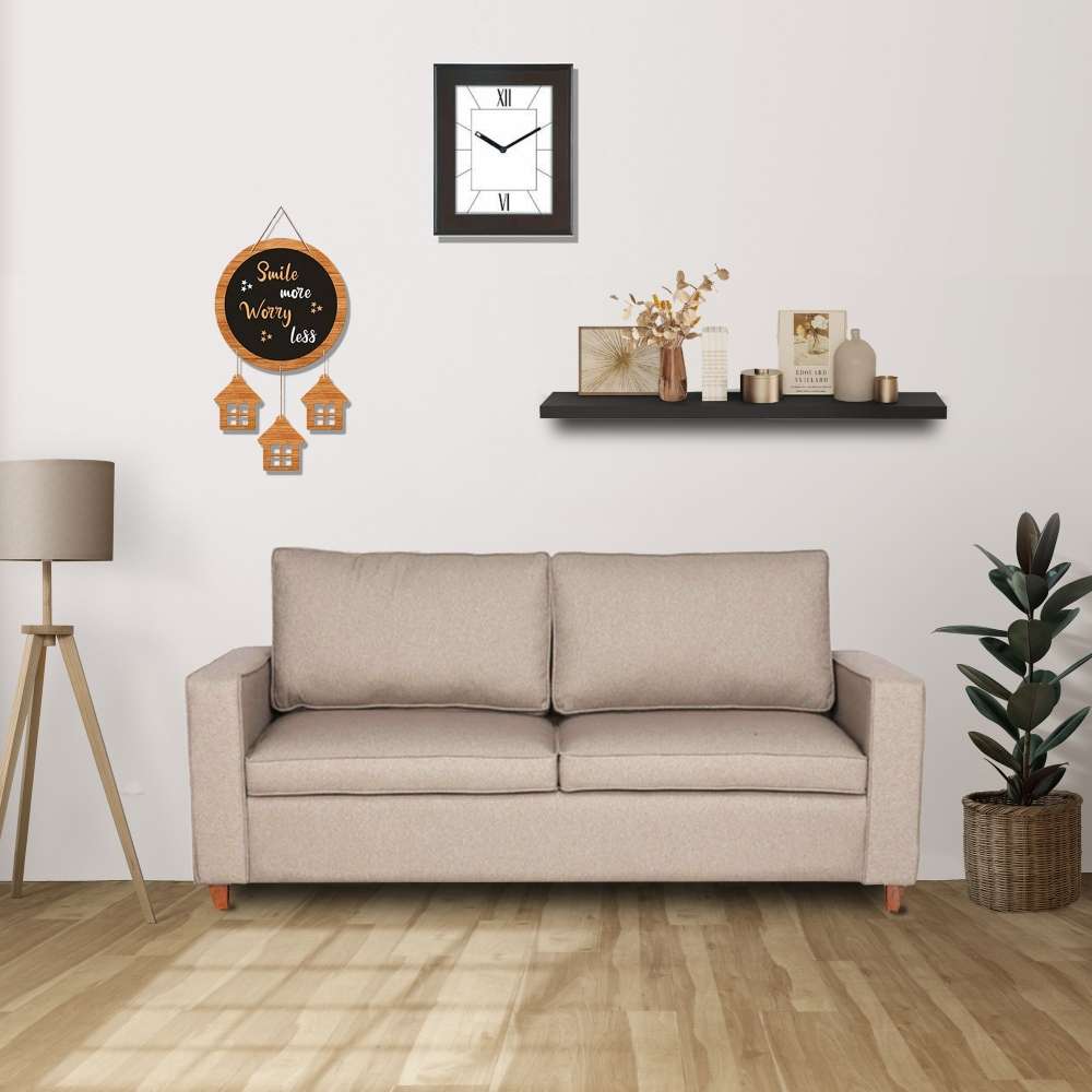 Faye 3 Seater Sofa in Brown Colour