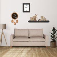 Faye 3 Seater Sofa in Brown Colour