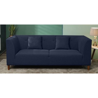 Armando Fabric 3 Seater Sofa In Blue Color