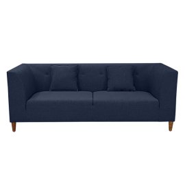 Armando Fabric 3 Seater Sofa In Blue Color