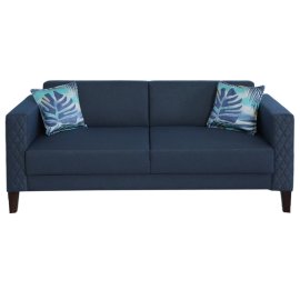 Blenzo 3 Seater Sofa In Blue Colour