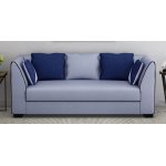 Crown Fabric 3 Seater Sofa in Grey Colour