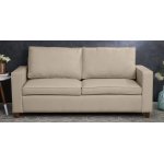 Belindra Fabric 3 Seater Sofa In Beige Colour