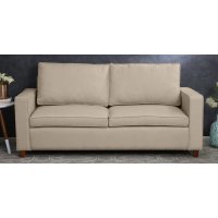 Belindra Fabric 3 Seater Sofa In Beige Colour