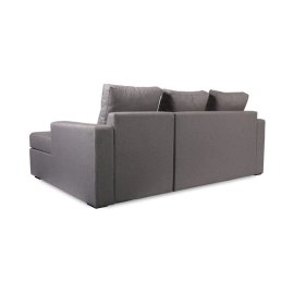 Luke Fabric RHS Pull-Out Sofa Cum Bed in Dark Grey & Multi Colour with Storage