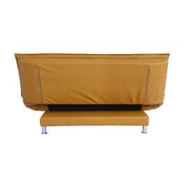 Dolphin Leatherette Convertible Sofa Cum Bed in Yellow Colour