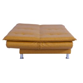 Dolphin Leatherette Convertible Sofa Cum Bed in Yellow Colour