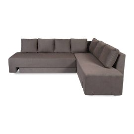 Eva Fabric Pull-Out Sofa Cum Bed in Grey Colour