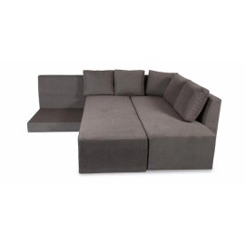 Eva Fabric Pull-Out Sofa Cum Bed in Grey Colour