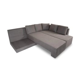 Eva Fabric Pull-Out Sofa Cum Bed in Grey Colour