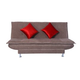 Dolphin Convertible Sofa Cum Bed in Light Brown Colour