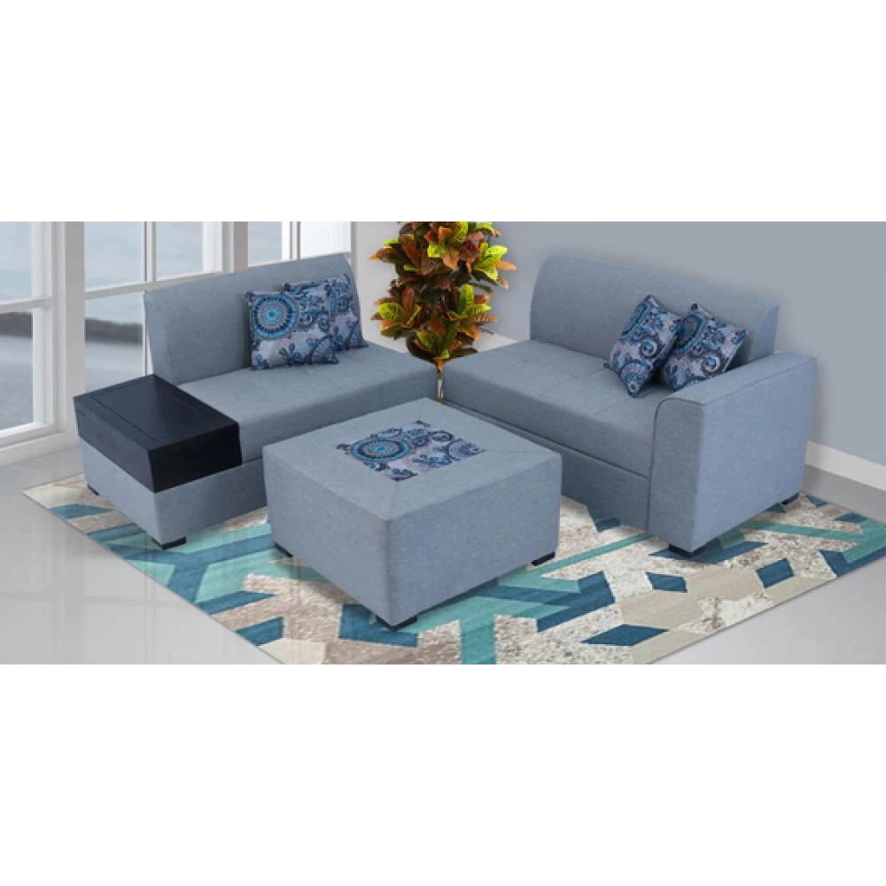 Nanaimo Fabric RHS Sectional Sofa in Grey Colour