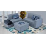 Nanaimo Fabric RHS Sectional Sofa in Grey Colour