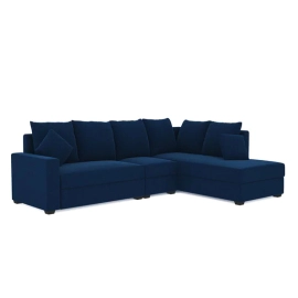 Jordan Fabric LHS Sectional Sofa in Blue Colour