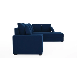 Jordan Fabric LHS Sectional Sofa in Blue Colour