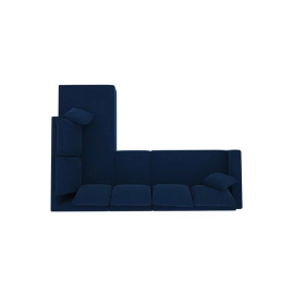 Jordan Fabric LHS Sectional Sofa in Blue Colour