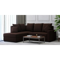 Jordan Fabric RHS Sectional Sofa in Brown Colour